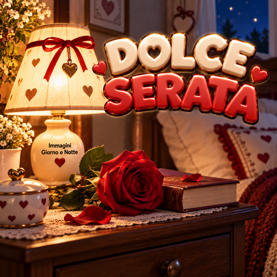 dolce serata con rosa