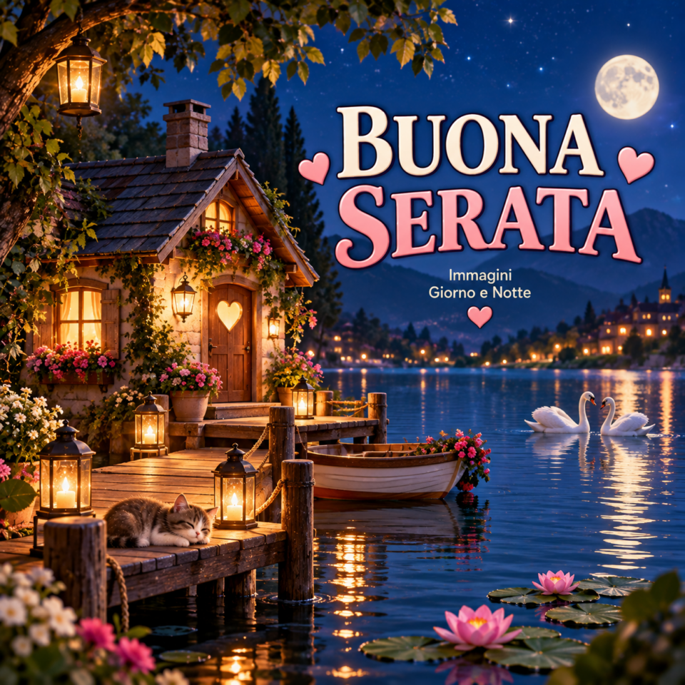 buona serata con il lago